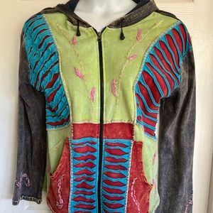 NWOT…KPC…Hand embroidery hoodie